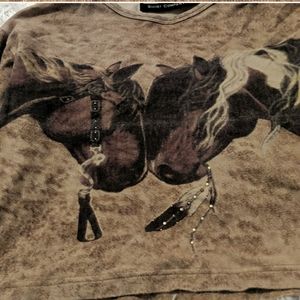 Rodeo girl crop top long sleeve